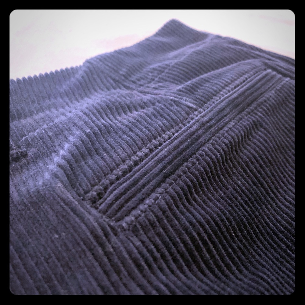 Land’s End Corduroy Culottes in Navy Blue!